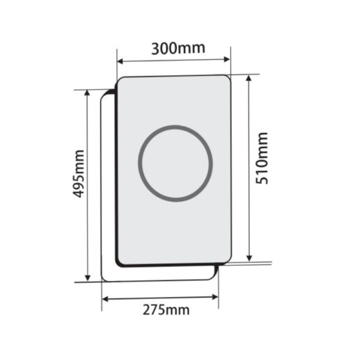 Kích thước bếp từ đôi Faster FS 223DI lắp âm