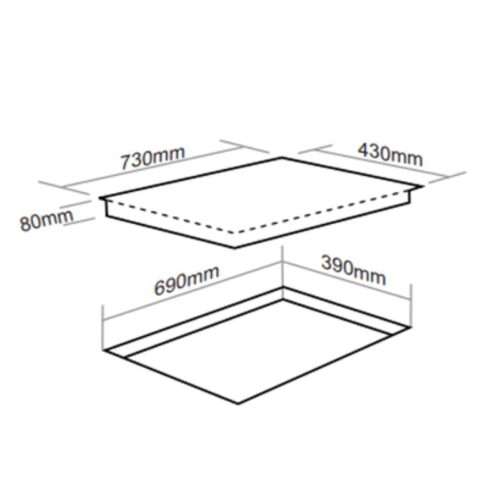 Thông số bếp gas âm Faster FS 374S