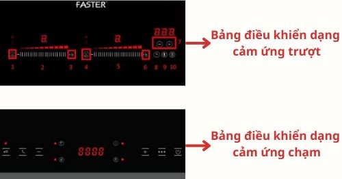 Bảng điều khiển bếp từ Faster