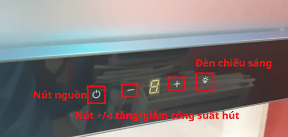 Bảng điều khiển máy hút mùi Faster