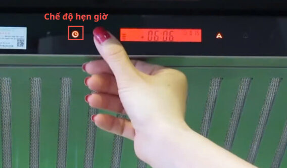 Cài đặt chế độ hẹn giờ máy hút mùi Faster