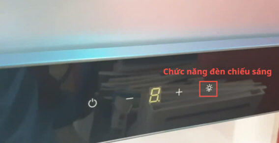 Chức năng đèn chiếu sáng máy hút mùi Faster
