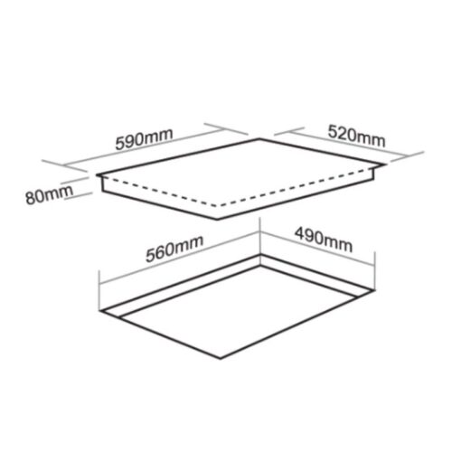 Kích thước bếp từ Faster FS 630SI